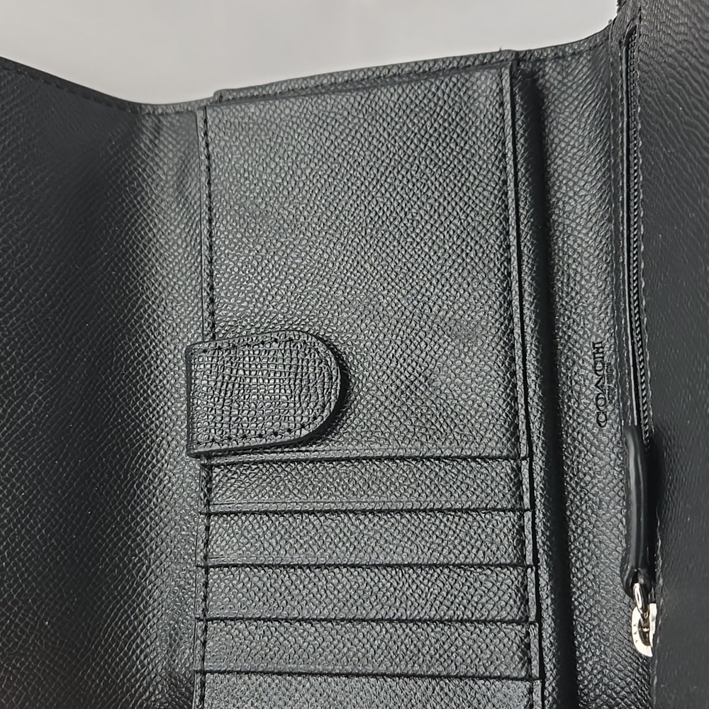 EUC Coach Triple Crossbody Elegant Black Women's Bag - Picture 4 of 6